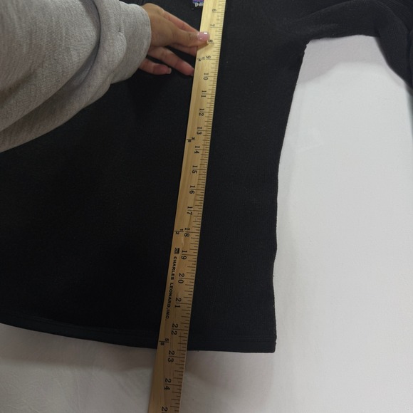 Patagonia Better Sweater 1/4 Zip Pullover Women's Small Black Heathered Fleece - Picture 7 of 9